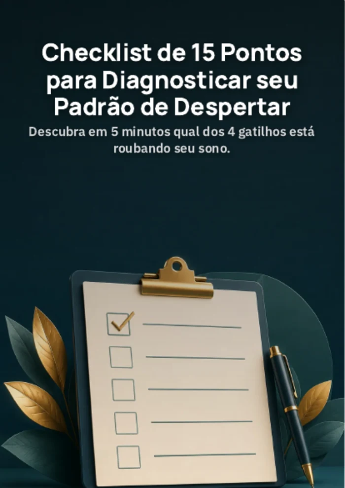 Capa do bônus: Checklist de 15 Pontos para Diagnosticar seu Padrão de Despertar